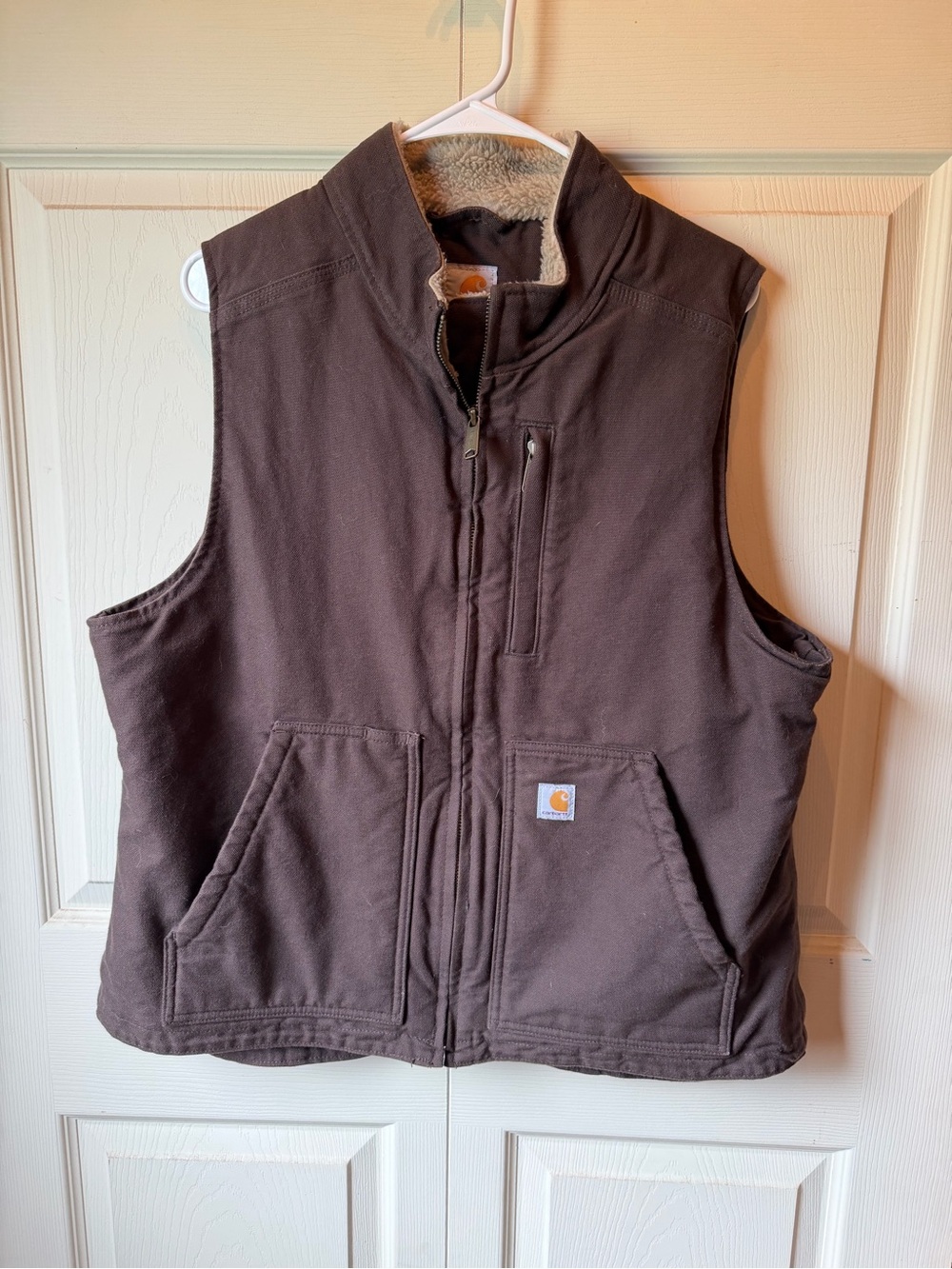 Carhartt Women’s Brown Sherpa-Lined Vest